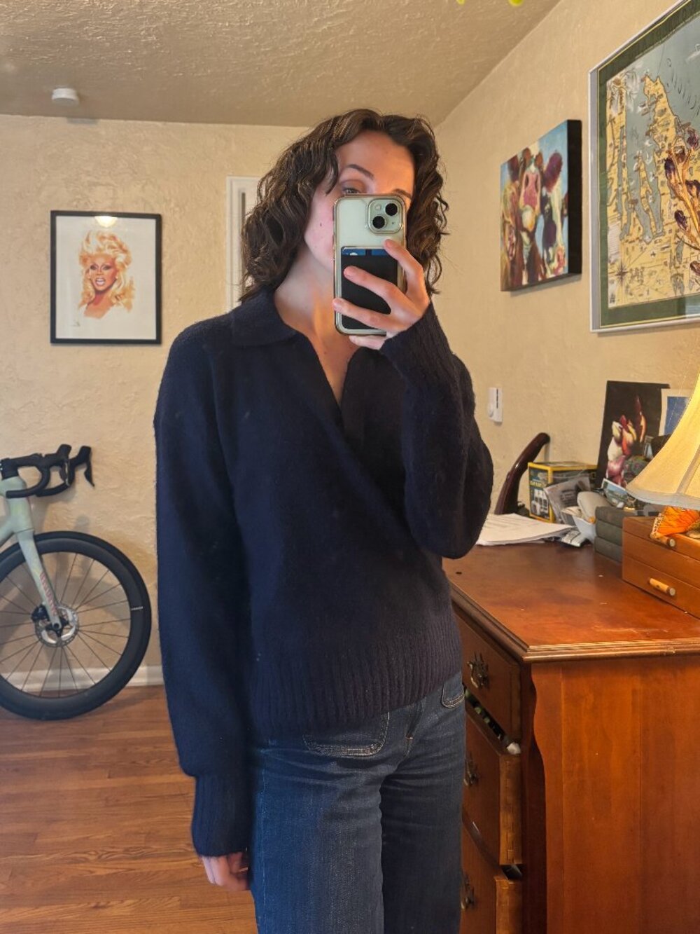 XS Navy Polo Gap Sweater